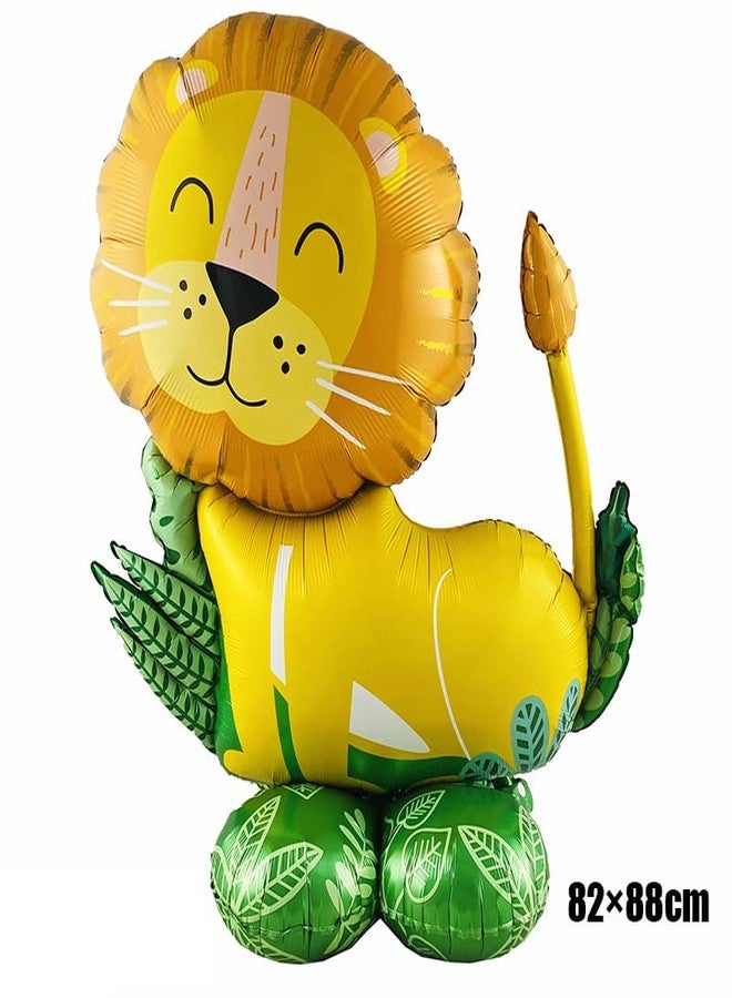 Jagmag® Large Lion Balloons, Giant Self Standing Lion Foil Balloons for Jungle Birthday Party Supplies Decorations, Jungle theme Decoration, Animal balloons - Image 4